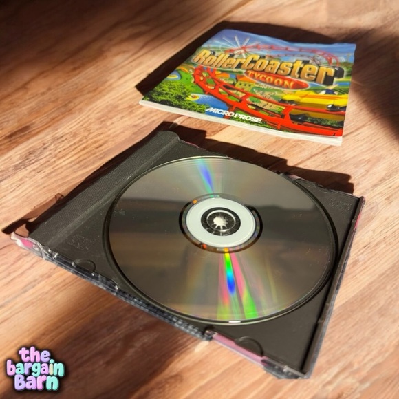 RollerCoaster Tycoon PC Vintage Roller Coaster Computer Game (1999) - Picture 2 of 3